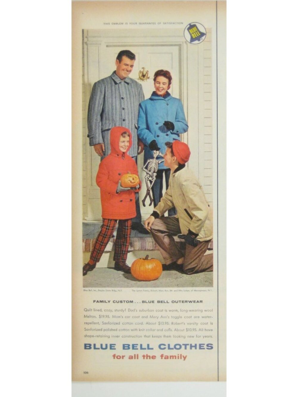 1950s Vintage Print Ad 9 inch Tall